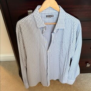 Peter Millar Men's Checkered Button Down Shirt